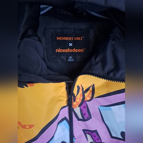 Members Only X Nickelodeon Jacket Size M Rugrats Spongebob Ren Stimpy Whimsigoth - Picture 10 of 13